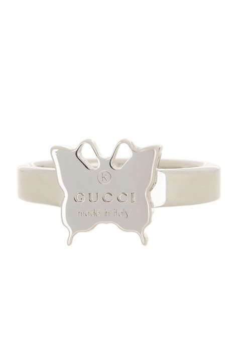 gucci trademark butterfly ring|Gucci twirl ring.